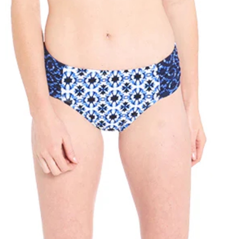 Tommy Bahama Women's Shibori Splash High waist Side Shirred bikini botto…